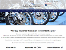 Tablet Screenshot of leboinsurance.com